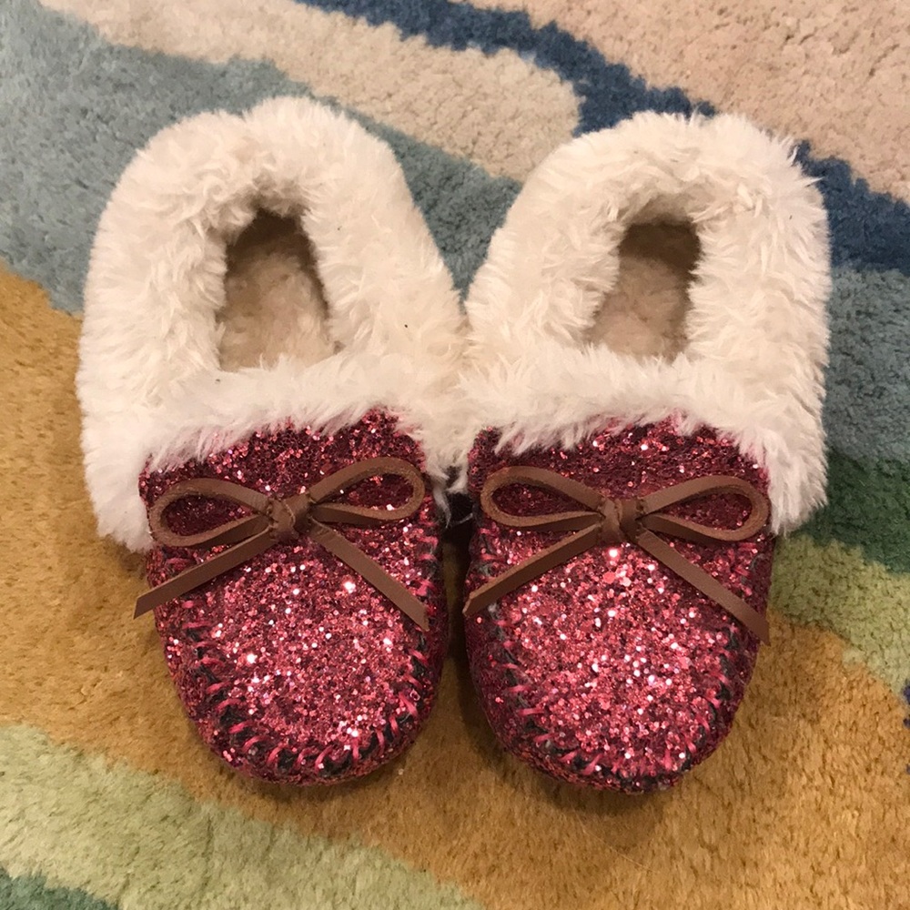 Girls Sequin Slippers